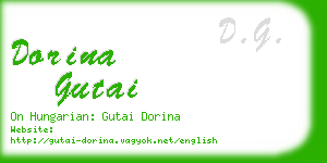 dorina gutai business card